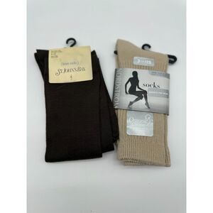 St. John's Bay trouser socks and a pair of Nordstrom Organic Cotton socks.